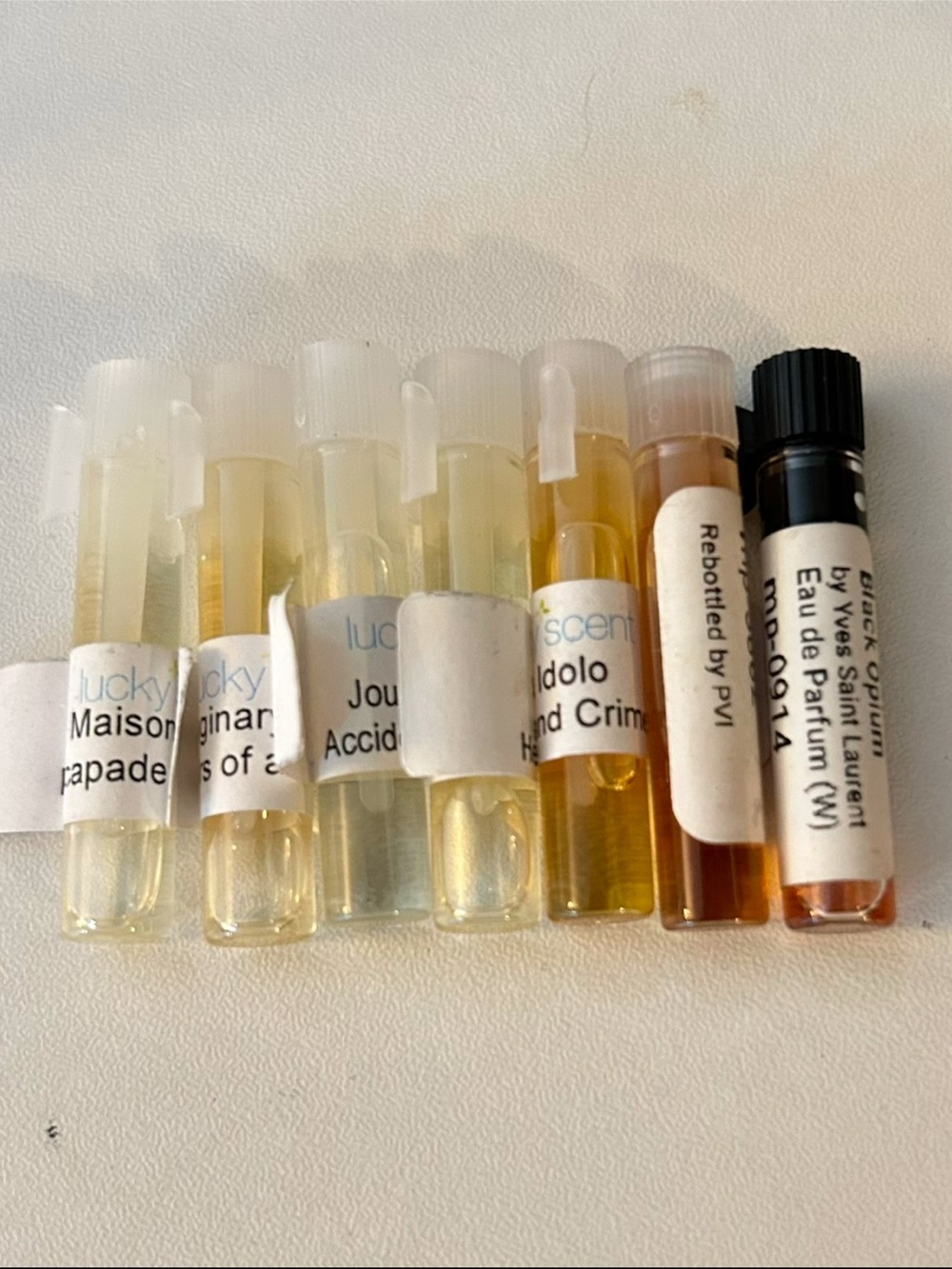 Assorted Perfume Vial Sampler - Vanilla Gourmand YSL Maison